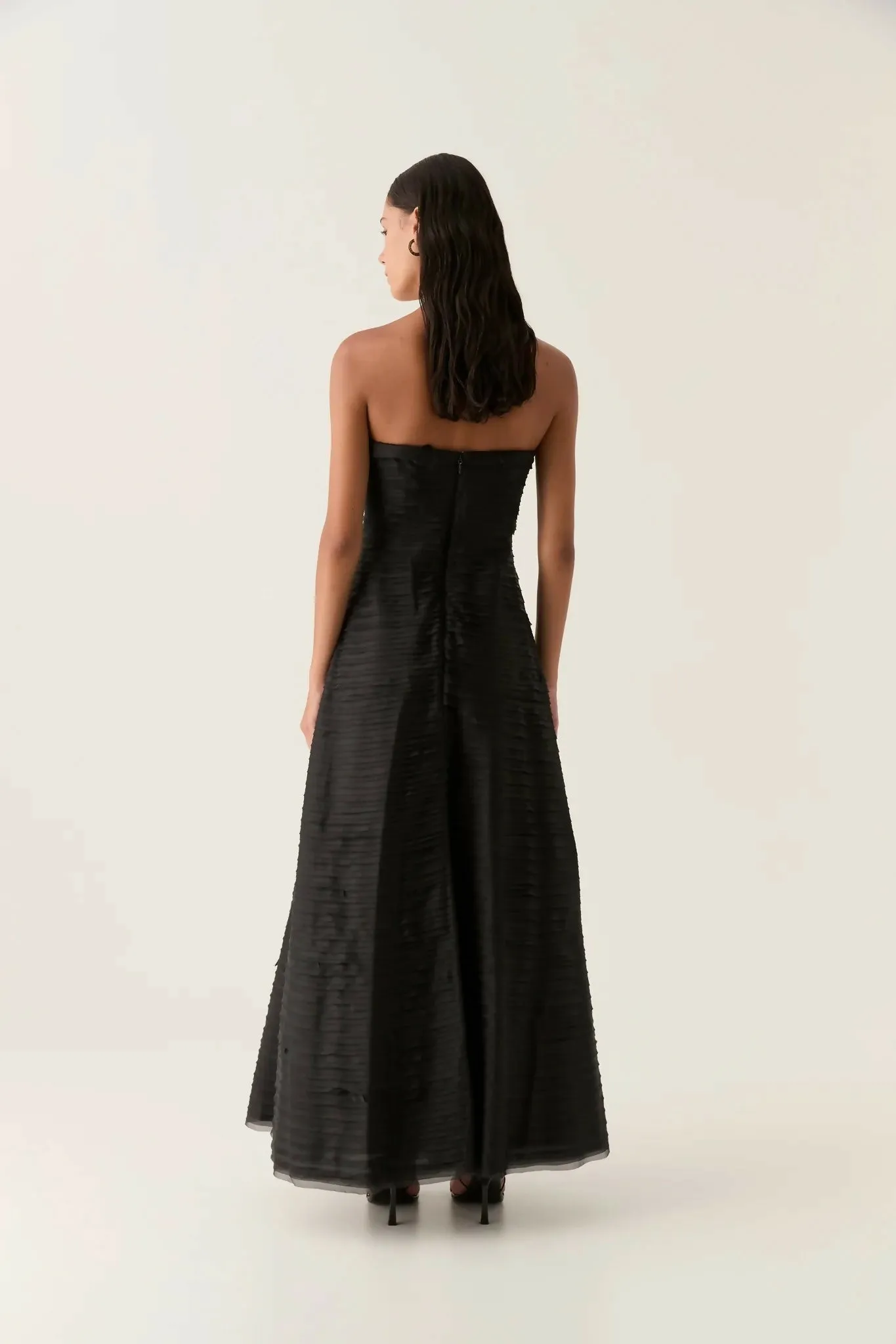 Aje Soundscape Maxi Dress in Black Size 10