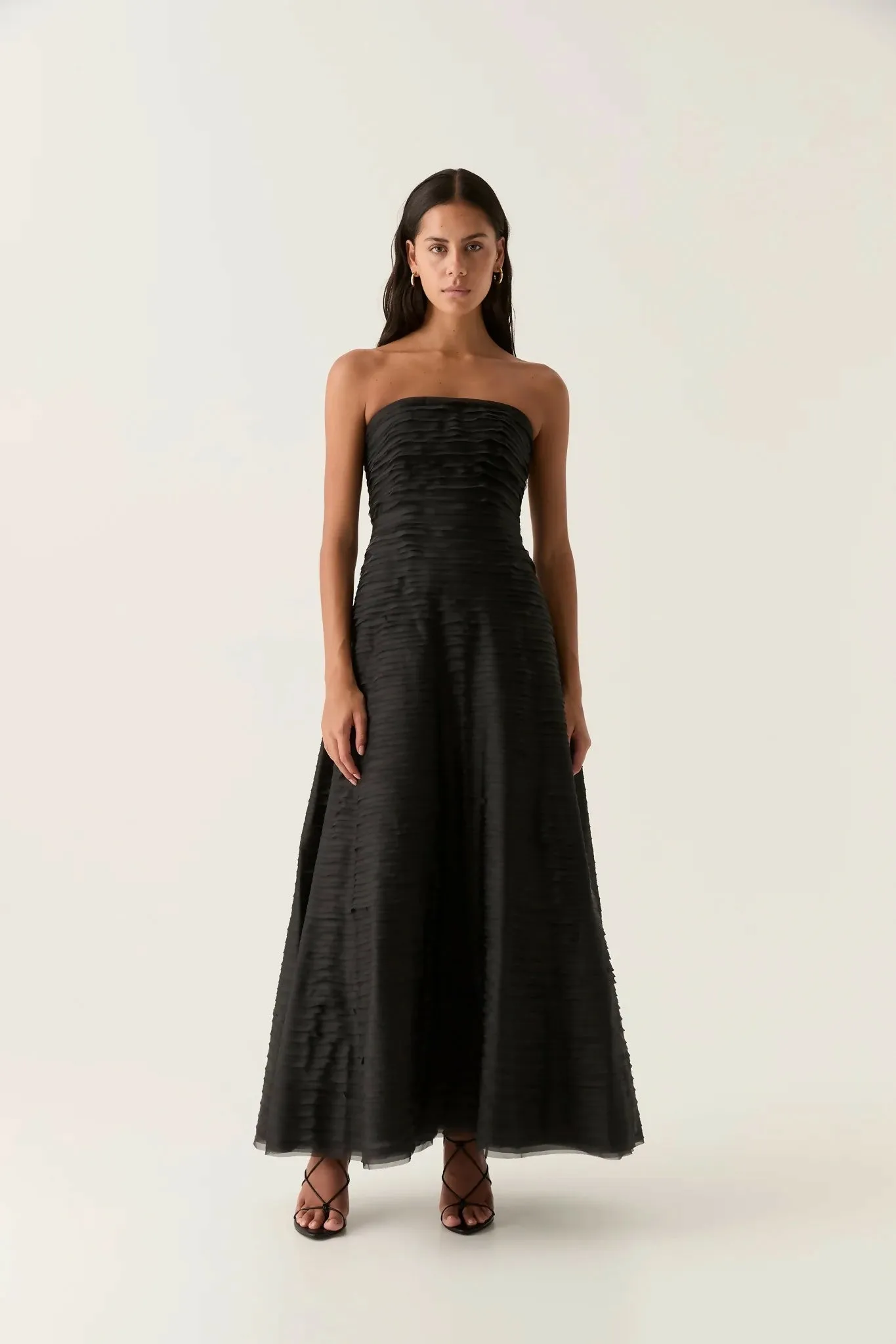 Aje Soundscape Maxi Dress in Black Size 10