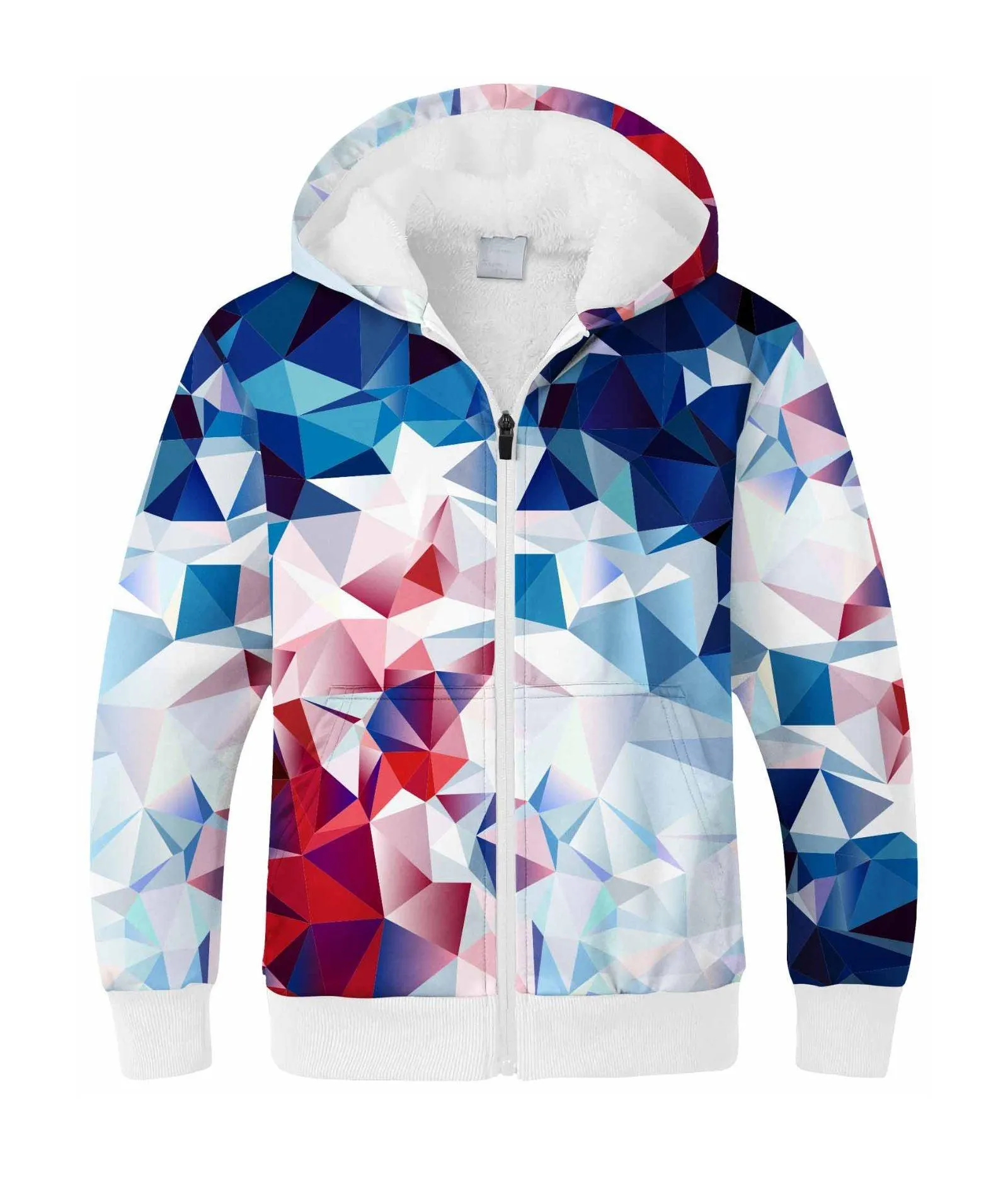 Boy's 3D Printed Zip-Up Fleece Hoodie-ZPK006172