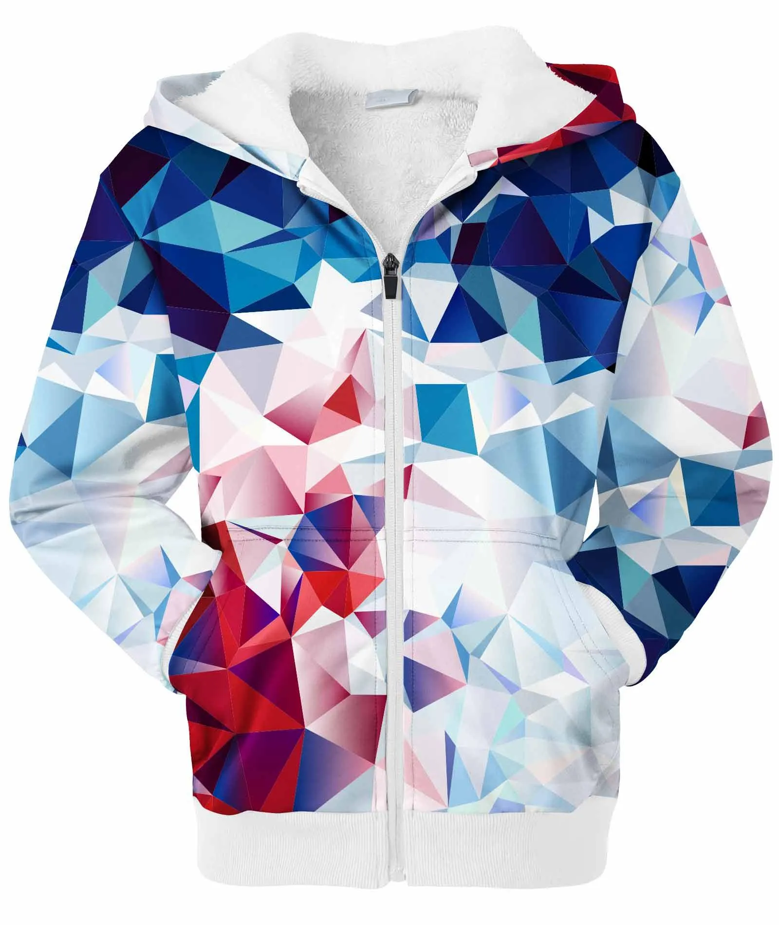 Boy's 3D Printed Zip-Up Fleece Hoodie-ZPK006172