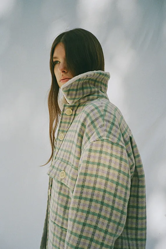 Cream and Mint Plaid Wilson Jacket