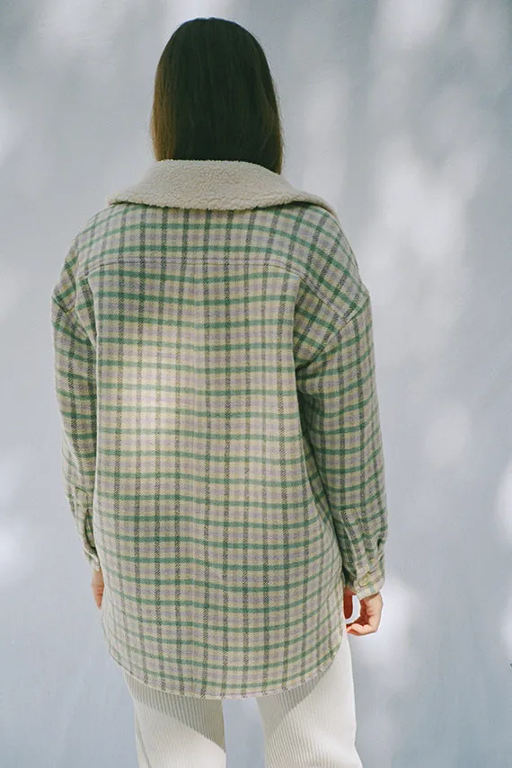 Cream and Mint Plaid Wilson Jacket