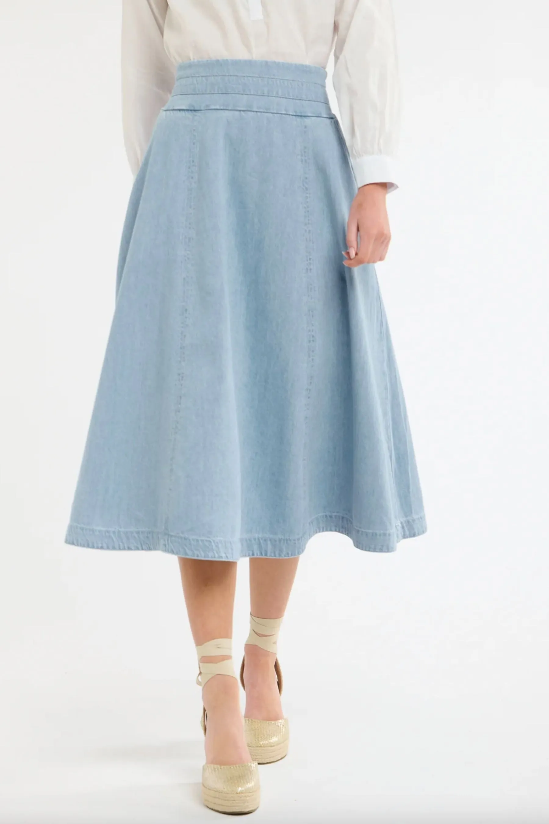 Dakota Skirt | Light Wash Denim