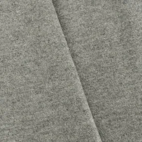 Dusty Gray Wool Blend Texture Twill Woven Jacketing Fabric