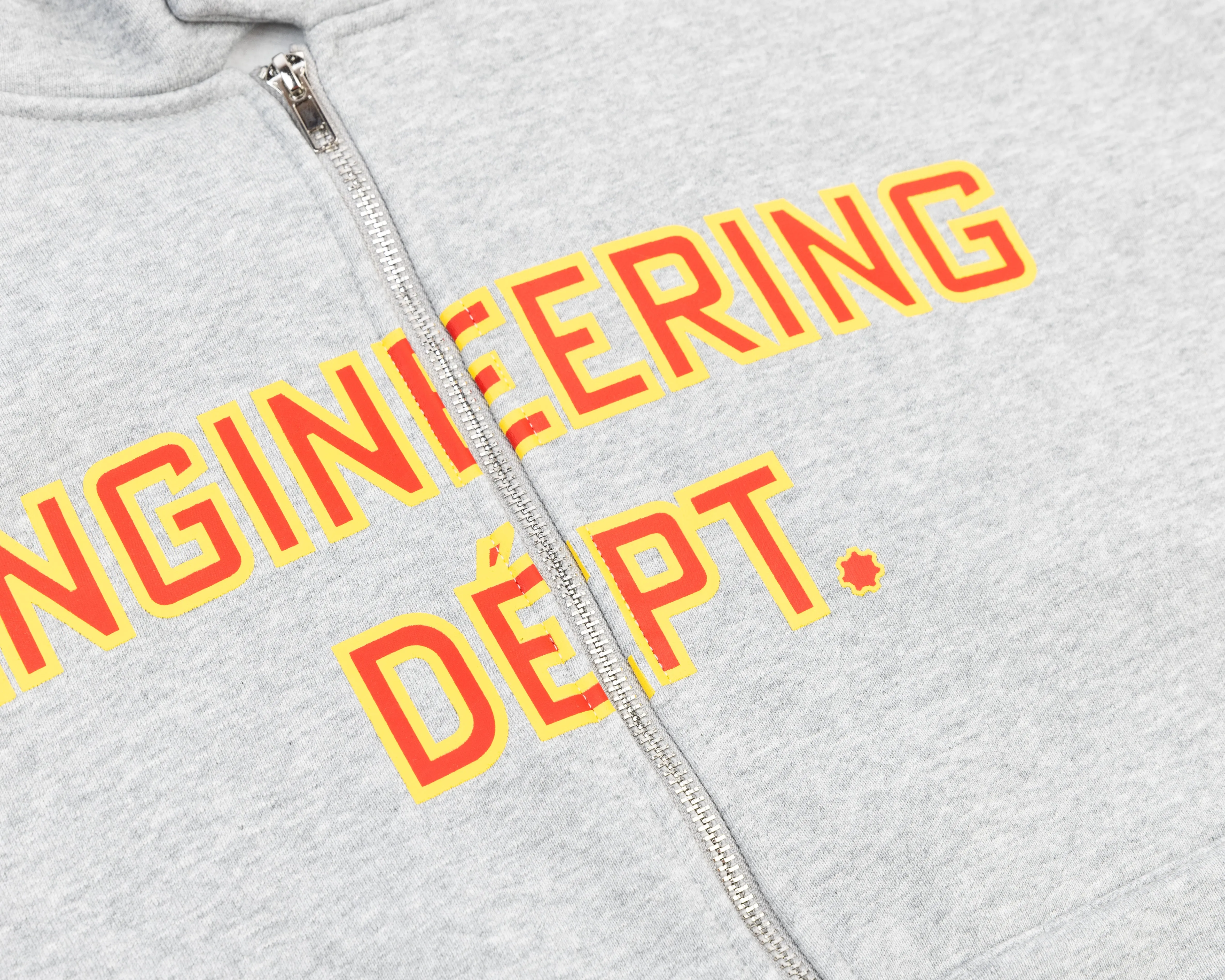 ENGINEERING DÉPT ZIP UP HOODIE (GRAY)