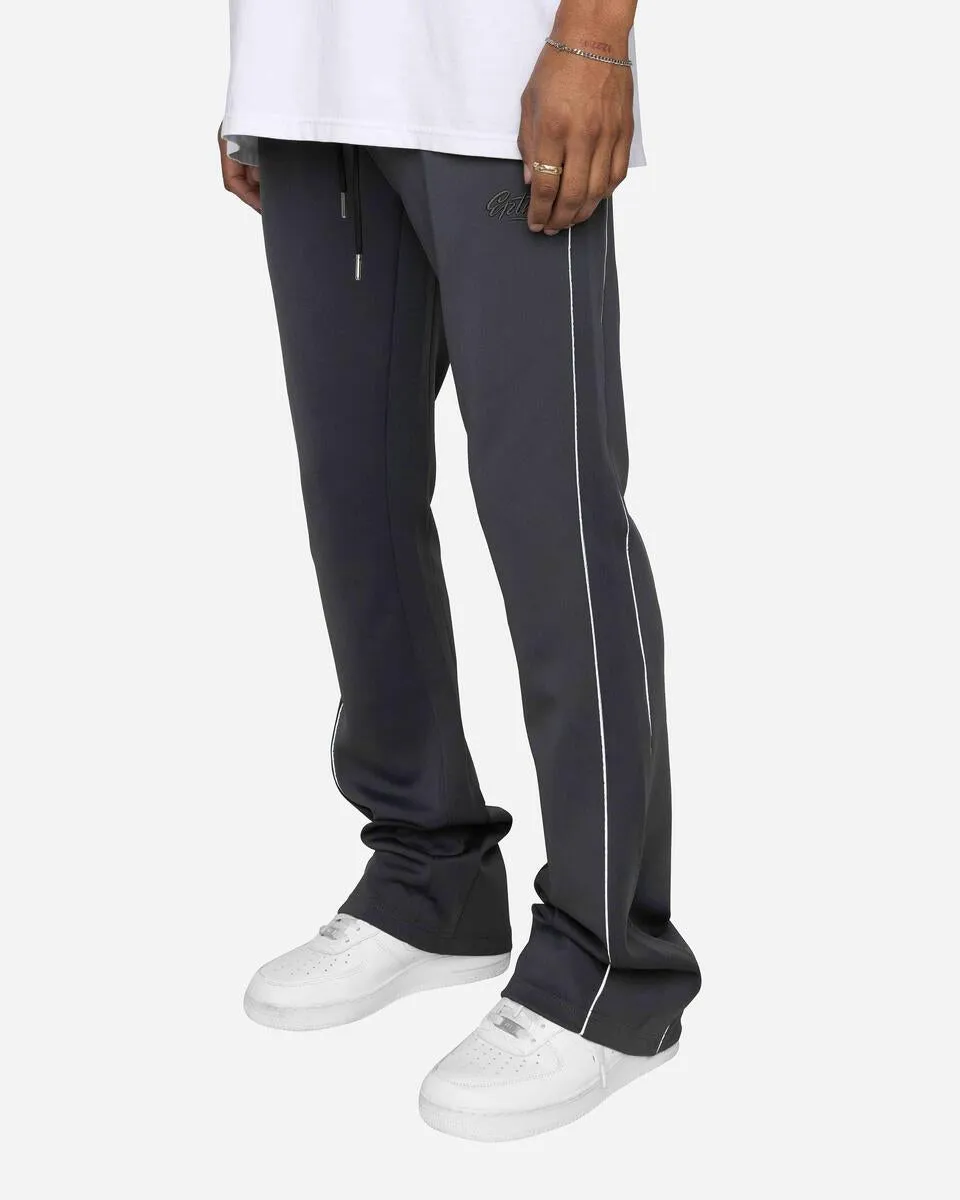 EPTM PIPING FLARED TRACK PANTS (CHARCOAL)