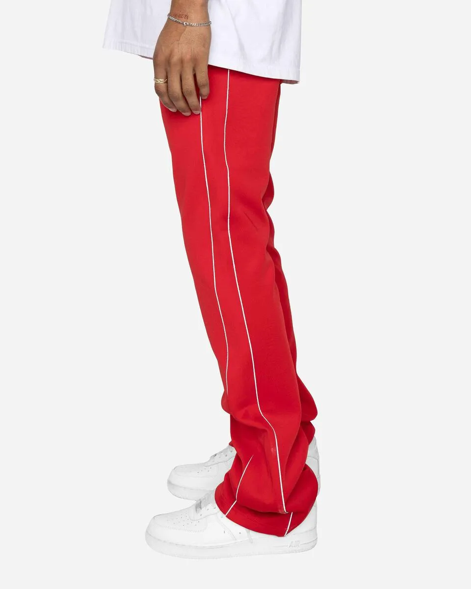 EPTM PIPING FLARED TRACK PANTS (RED)