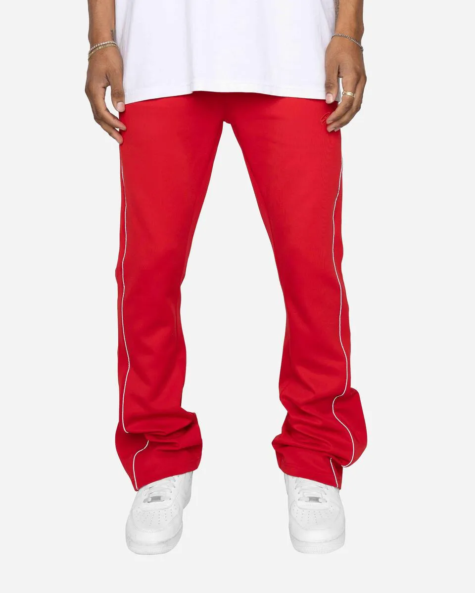 EPTM PIPING FLARED TRACK PANTS (RED)