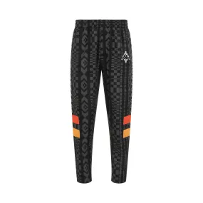 Kappa Folk Track Pants in Black/Dark Grey