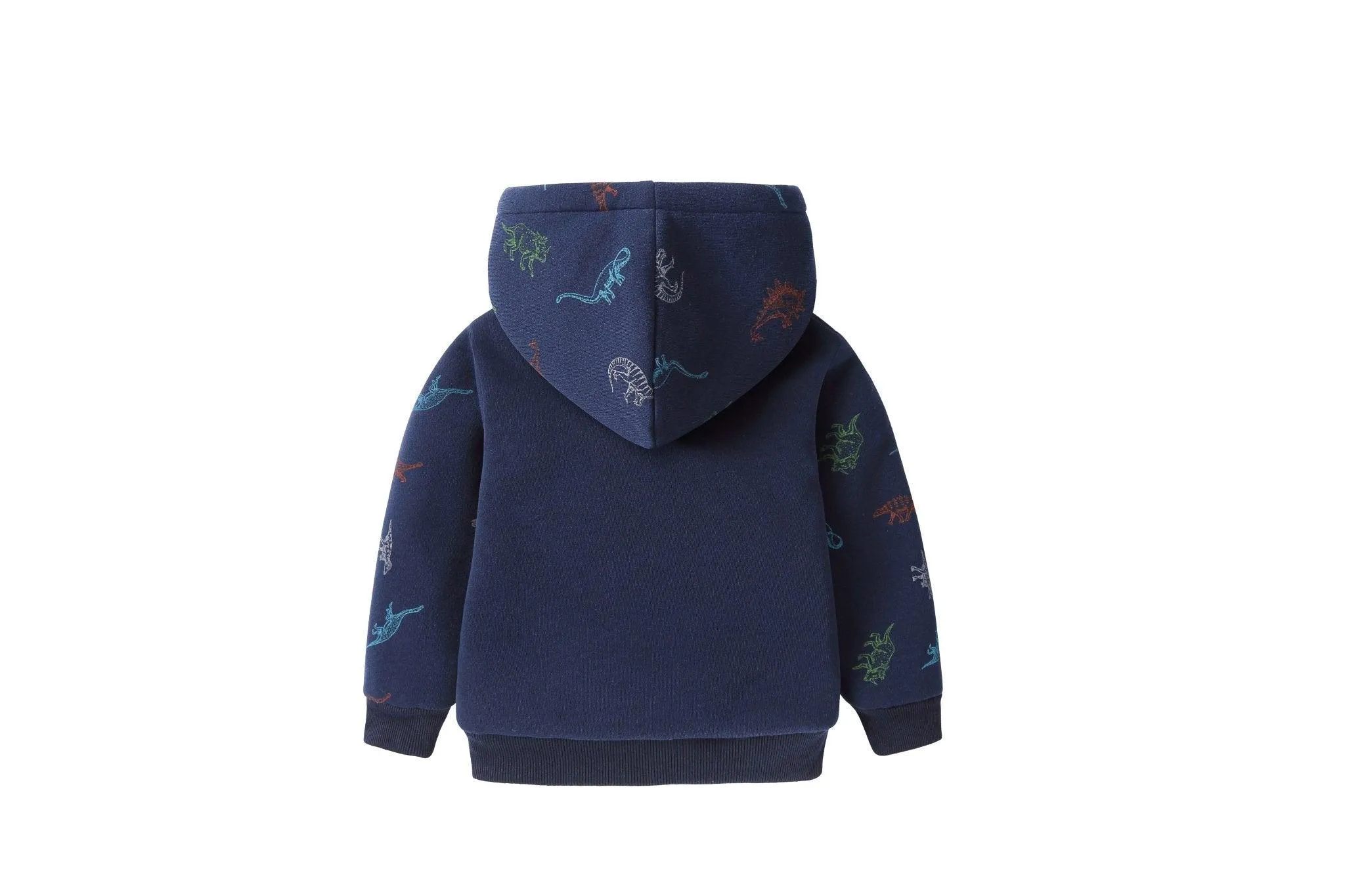 Kid's Full Zip-Up Printed Soft Fleece Hoodie-ZPK006974