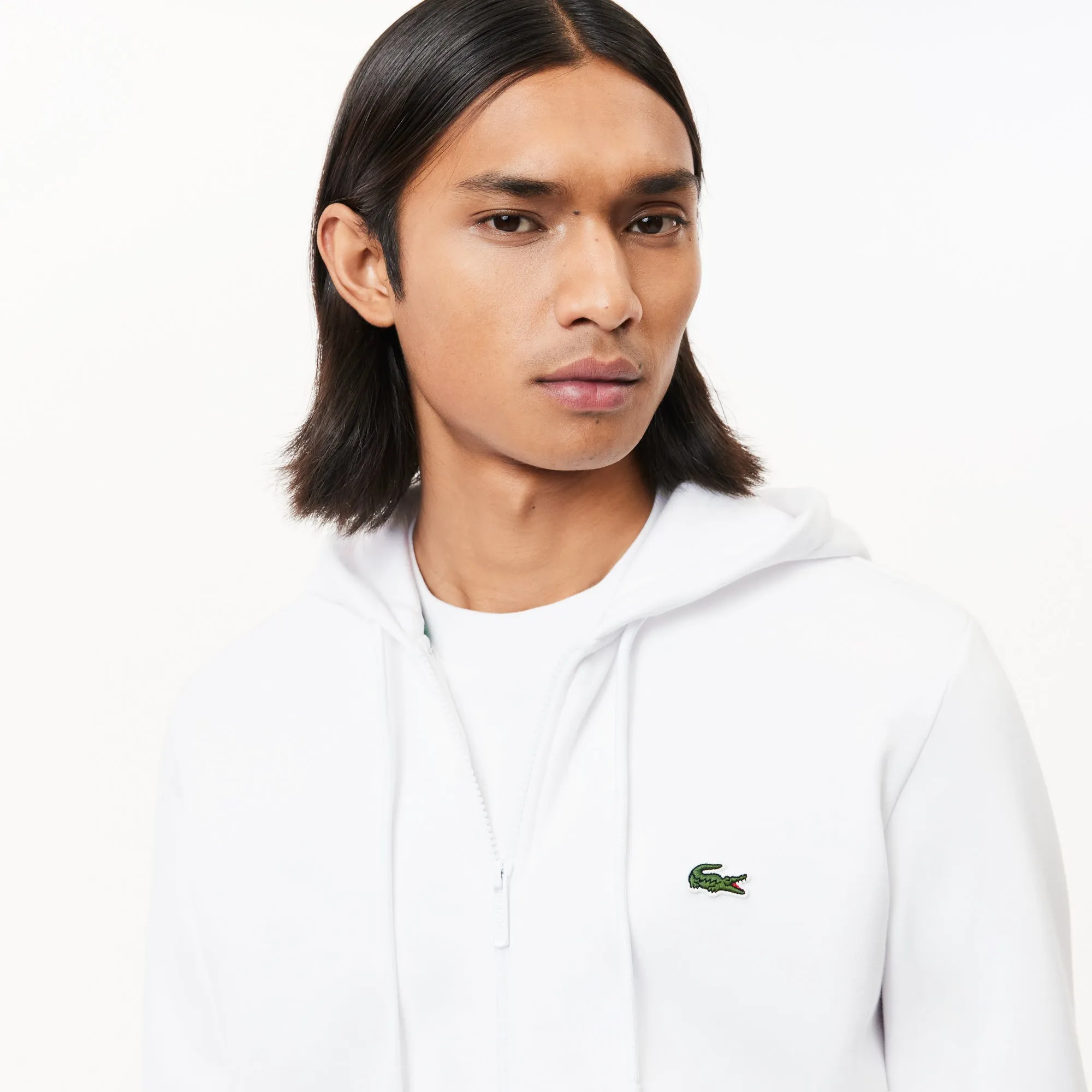 Lacoste Zip-Up Fleece Hoodie