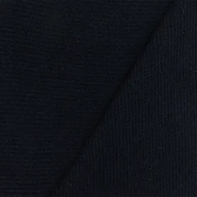 Midnight Blue Solid Wool-Poly Sweater Knit Fabric