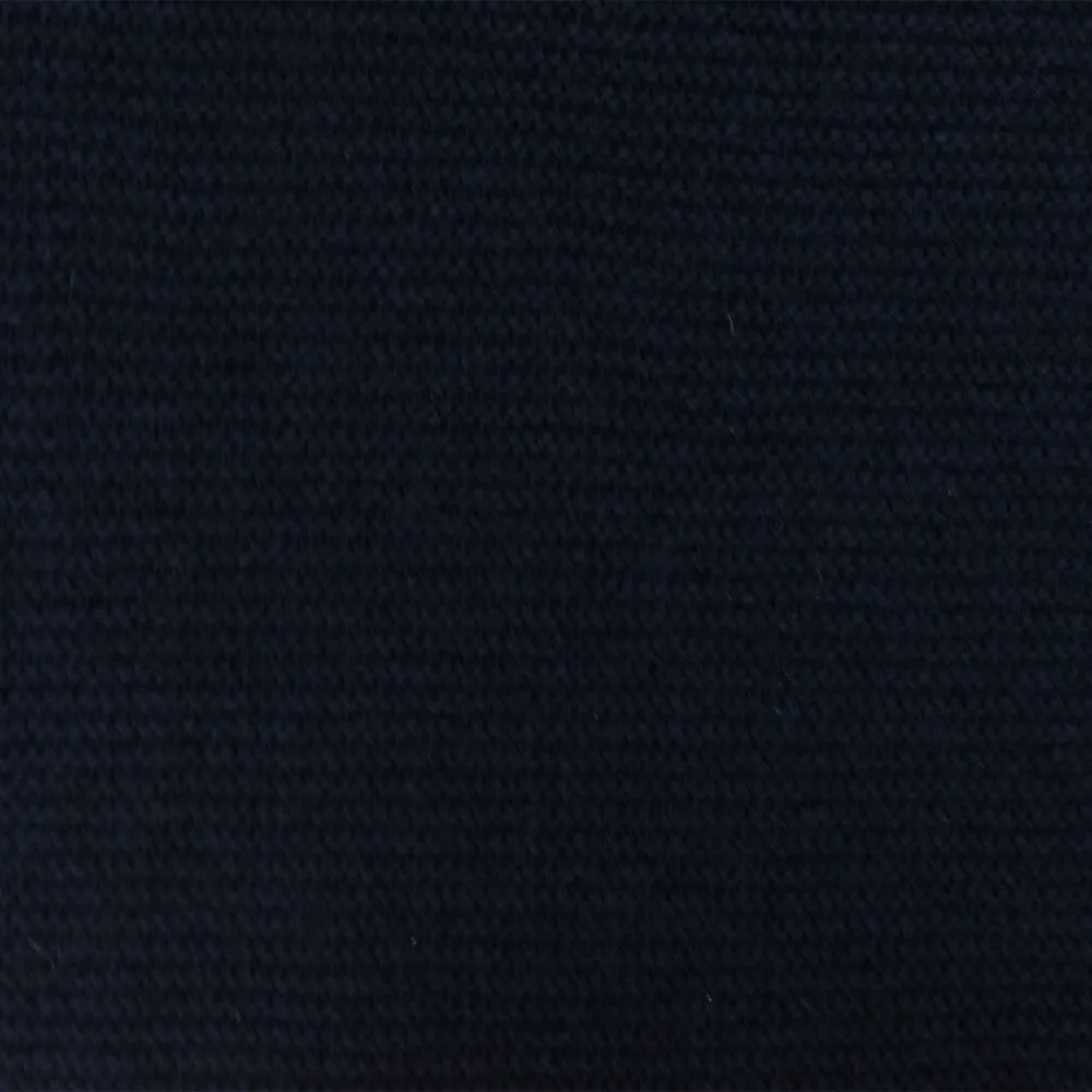 Midnight Blue Solid Wool-Poly Sweater Knit Fabric