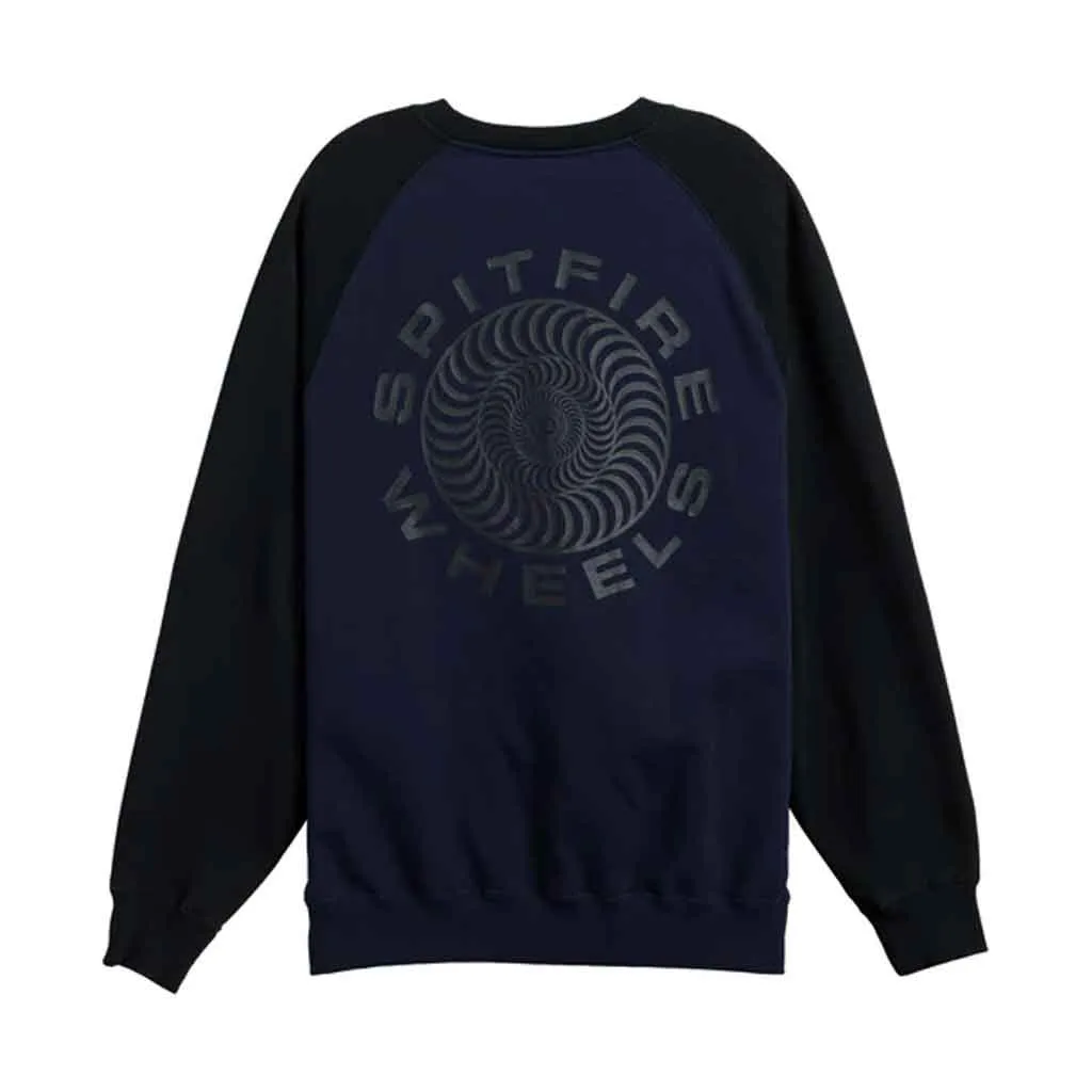 Spitfire Clasic '87 Swirl Embroidered Crewneck - Navy/Black