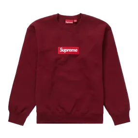 Supreme Box Logo Crewneck 'Cardinal' (FW22)