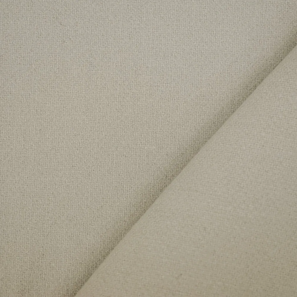 Taupe Gray Wool-Polyester Blend Solid Jacketing Woven Fabric