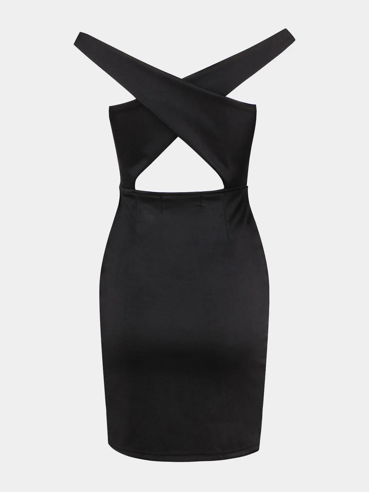 Wholesale Black Off The Shoulder Sleeveless Plain Bodycon Hem Dresses